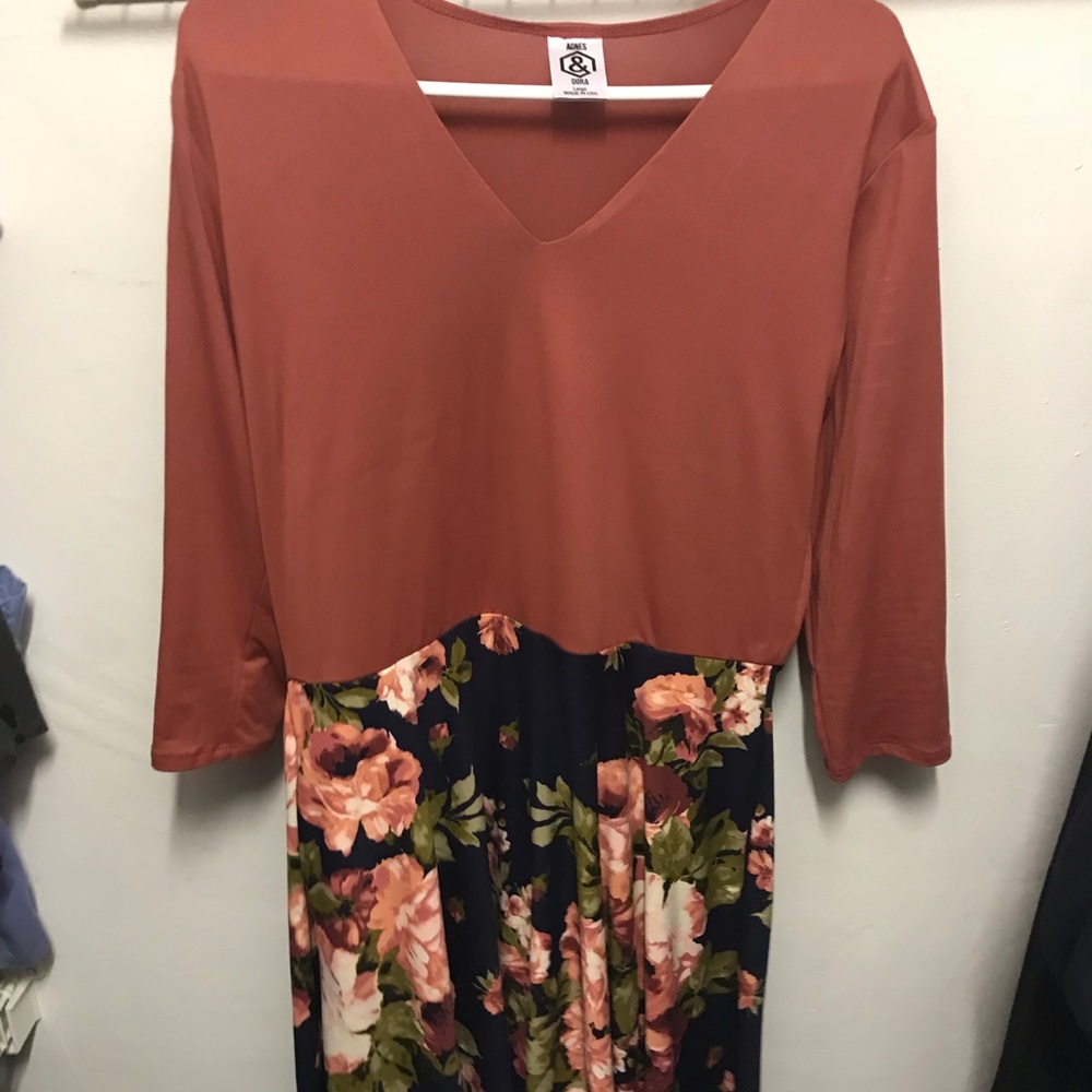 Two toned curie dress
